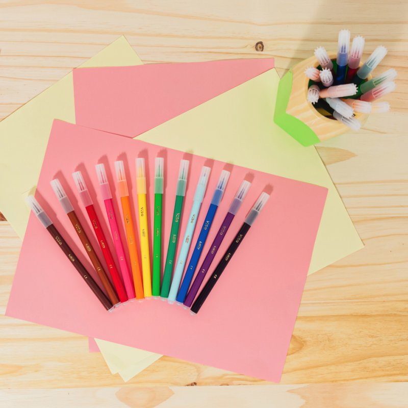 BIC KIDS vezelstiften Visa, uitwasbare inkt, kleurig gesorteerd, 288 stuks